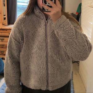 Purple sherpa jacket!